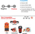 California JOS 2 Pack 9V 9 2.1mm 5.5mm Battery Clip V Battery Connector with X Male DC Plug for Arduino Electronics