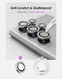 for S23 Ultra Camera Lens Protector, Aluminium Alloy Ring 9H Tempered Glass Anti Scratch Cover for Samsung Galaxy