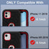 Grifobes Case for iPhone 11/ iPhone XR 6.1 inch for Kids Boys Children (Black+Red)
