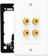 2 Setup DIYTECH Speaker Wall Plate, Home Theater Wall Plate, Gold Plated Binding Posts, for Home Theater
