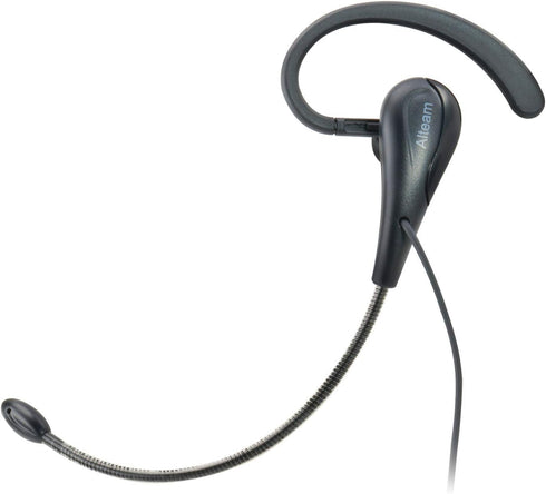 Wired Mono Single Headset Earphone with Bendable Boom Arm Mic, Adjustable Ear Angle, 15mm Driver, 3.5mm TRRS Plug
