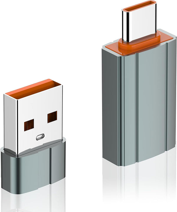 USB to USB C Adapter, USB C Female to USB Male OTG Converter for MacBook, iPad, Desktop, Projector - 2PCS