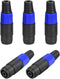 uxcell SpeakOns Speaker Female Adapter Connectors, 4 Pole Speaker Plug Twist Lock, 5pcs