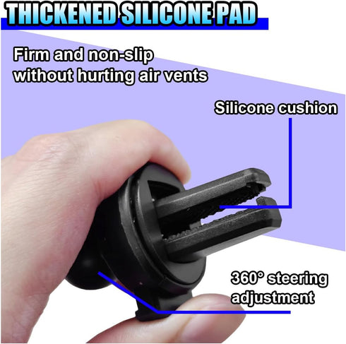 GAOLAOSY Car Air Vent Phone Holder, Anti-Shake & Anti-Slip Navigation Phone Holder with Hawk's Beak Clip, Adjustable