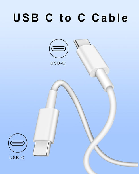Pixel 8/7/6/5/4/3 Fast Charger, 2Pack 20W USB C Charging Block + 6FT USB C Cable for Google Pixel and Galaxy