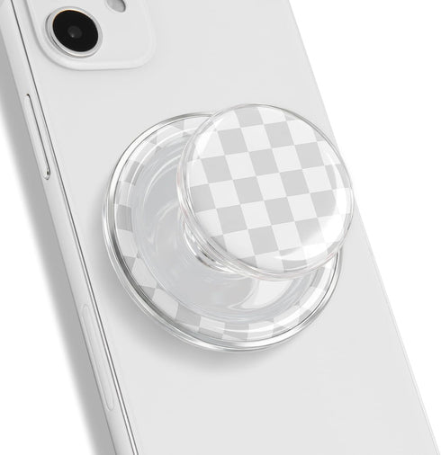 On The Grip Trendy Magnetic Checkerboard Phone Grip - Sleek, Expandable, Collapsible - Non-Slip, Durable,