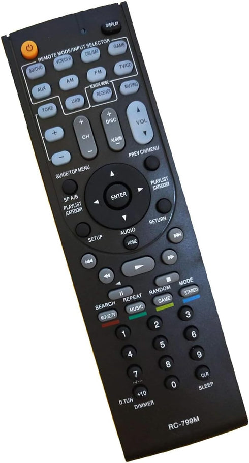 AIDITIYMI RC-799M Replacement Remote for Onkyo AV Receiver Home Theater, HT-S3500, HT-R548, HT-RC330