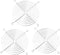 uxcell Metal Fan Guard Protective Grill Case - 113mm 4.4 Inch Dia, 3 Pcs for PC Ventilator