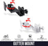 Wasserstein Gutter Mount for Ring, Arlo, Blink, Reolink Cams & Solar Panels, 2 Pack, Black