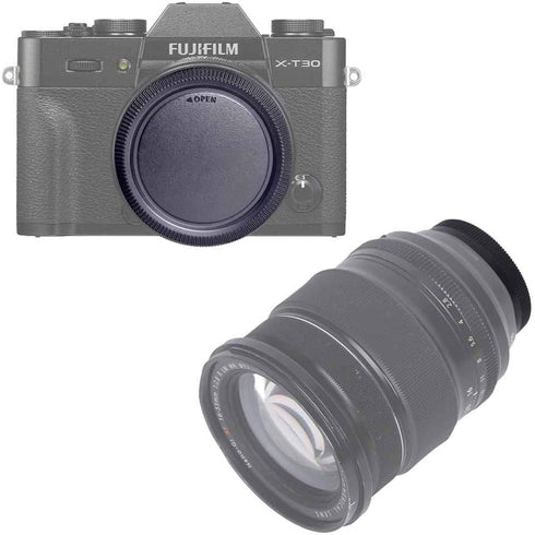 Fuji X Front Body Cap & Rear Lens Cap Cover for Fujifilm X-T5 X-T4 X-T3 X-T1 X-T2, More Fujinon X Mount Accessories