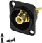 QIANRENON Gold Plated RCA Panel Mount Adapter, RCA Female to Solder Terminal AV Connector for Audio Video