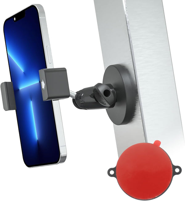 CANHET Forklift Magnetic Phone Holder,Reinforced Magnet Base Tractor/Pallet Jack/Fork Truck/Stacker/Golf Cart/Boat Cellphone Mount