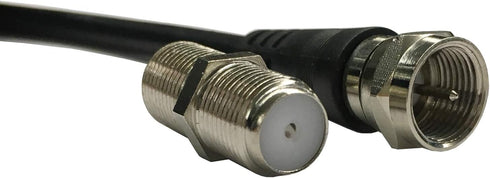 Chaowei Cable(15ft) Extension-15 TV Antenna Extension Coaxial with Coaxial Coupler,F Type Connector-Ideal for Digital