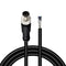 M8 3 Pin Male Socket Panel Aviation Connector Cable, 8mm Shielded Outdoor Waterproof IP67 A Coding 6.5Ft/2M