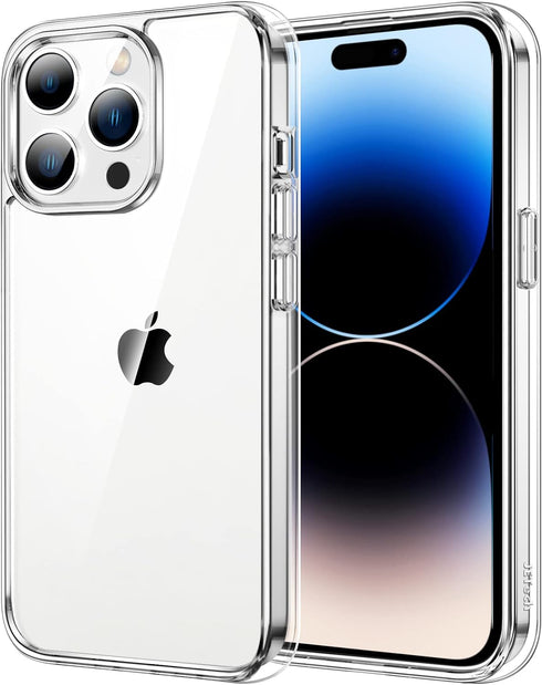 JETech Case for iPhone 14 Pro Max 6.7-Inch, Non-Yellowing Shockproof Bumper Cover, Anti-Scratch Clear