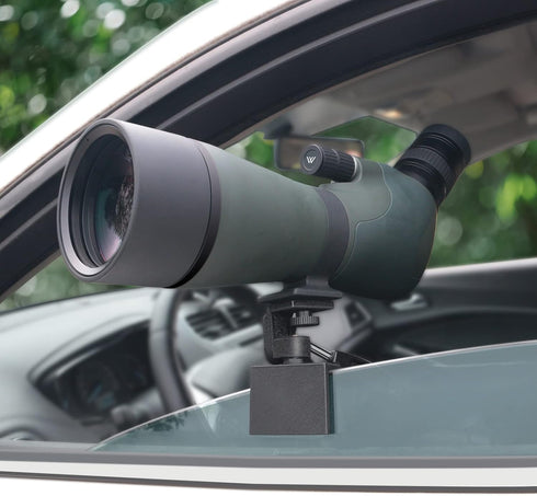 Adjustable Car Window Mount for Spotting Scope, Monocular, Binocular with Standard 1/4-20 Threads
