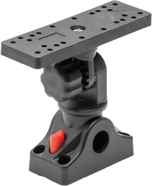 Extreme Max 3006.8661 Universal Fish Finder Head Unit, Boat/Fishing Rod Holder Mount for Screens Up to 9"