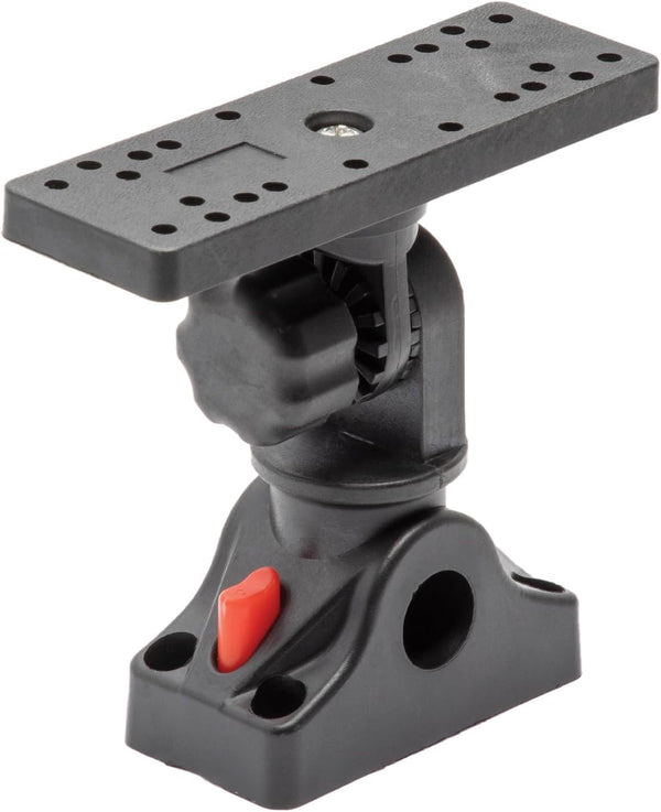 Extreme Max 3006.8661 Universal Fish Finder Head Unit, Boat/Fishing Rod Holder Mount for Screens Up to 9"