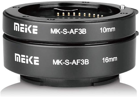 MEIKE MK-S-AF3B Auto Focus Macro Extension Tube Adapter Ring 10mm 16mm for Sony E-Mount Mirrorless Cameras
