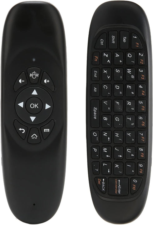 Universal TV Remote Air Mouse, 2.4GHz Mini Wireless Fly Mouse Keyboard with USB Receiver, Intelligent Anti Shake