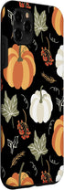 iPhone 11 Pro Max Case with Autumn Falling Leaves and Pumpkin Spice Harvest Design