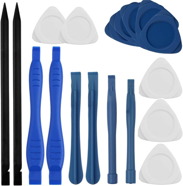 Fampery 18-Pack Professional Spudger Pry Tools | Plastic Spudgers, 2 Metal Triangular Pry