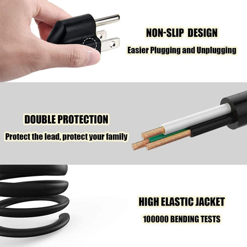 BestCH 900G FPD1960 AC Power Cord Line Outlet Cable Plug for Gateway LCD TV Monitor