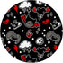 Emo Bat Scene Kid Halloween Chibi Skull Broken Heart PopSockets Swappable PopGrip