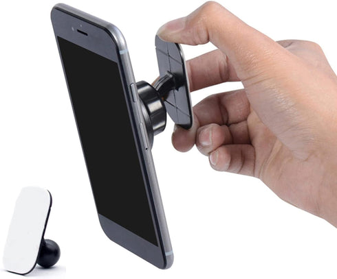 Black Magnetic Phone Holder Rotatable Stand Universal Car Dashboard Cellphone Mount 17mm Ball Head Phone Holder Bracket Base Cellphone Stand Anti-Shedding Rotatable Cell Phone Automobile Cradles