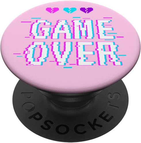 Game Over Vaporwave Sad Kawaii Aesthetic Harajuku Eboy Egirl PopSockets Standard PopGrip