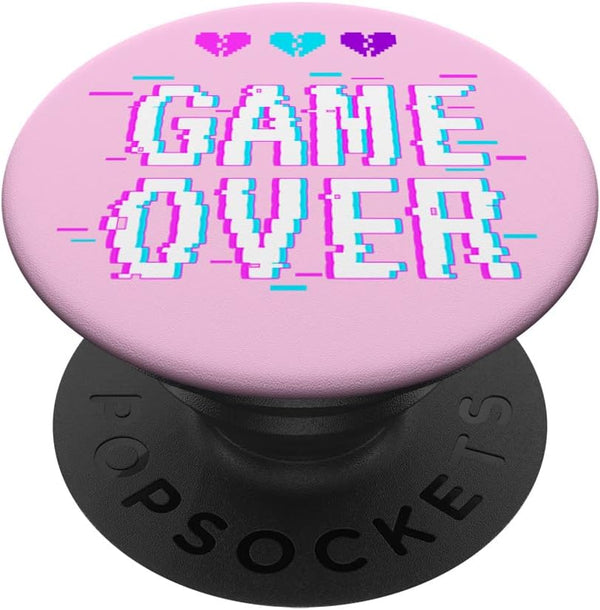 Game Over Vaporwave Sad Kawaii Aesthetic Harajuku Eboy Egirl PopSockets Standard PopGrip