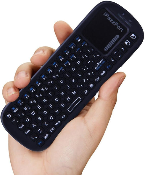 iPazzPort 2.4G Mini Wireless Keyboard with Touchpad Mouse Combo - Lightweight Portable Controller