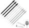 9pcs Stylus Pen Nibs for Samsung Galaxy S23 Ultra with Clip & Pin, Refill Tips for Stylus Pens, Carbon Fiber Digital