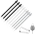 9pcs Stylus Pen Nibs for Samsung Galaxy S23 Ultra with Clip & Pin, Refill Tips for Stylus Pens, Carbon Fiber Digital