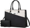LOVEVOOK Laptop Tote Bag for Women, Waterproof Leather Business Office Work Bag Computer