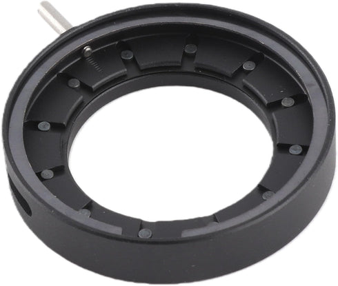 Fafeicy 14 Adjustable Aperture Diaphragm for Microscope, Optical Diaphragm with Blades Metal Lens, Microscope Accessory