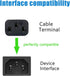 8ft Power Cord Replacement for Proscan 32LC30S57, 32 inch LCD HD TV Monitor 3 Prong Power Cord C13