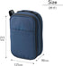 5 3.6 8.5, (A7765-11) LIHIT LAB Gadget Pouch, Double, x x Navy Blue