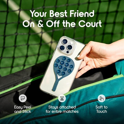 PadelBuddy Suction Phone Mount - Silicone Suction Phone Holder for Hands-Free Game Recording - Durable, Reusable Phone