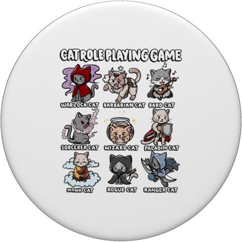Cat Role Playing Game Cosplayer Costume with Cute Cat PopSockets Standard PopGrip