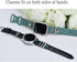 Watch Band Charms Decorative Rings Loops Compatible with Apple Silicone Watch Bands for Women 49mm 45mm 44mm 42mm 41mm