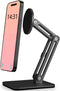 YUEFIELI Magnetic Phone Stand for Desk, Heightened & Adjustable & Foldable Metal Magnetic