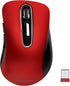 memzuoix 2.4G Wireless Mouse, 1200 DPI Optical Cordless Mouse with USB Receiver, Portable for Laptop, PC, MacBook, Red