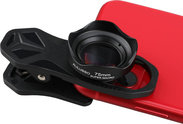 ALILUSSO 75mm Macro Lens for iPhone 16 15 14 13 Pro Max Samsung
