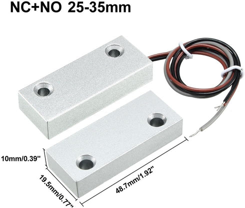uxcell Rolling Door Contact Magnetic Reed Switch Alarm with 3 Wires for N.O./N.C. Applications MC-52 by uxcell