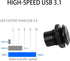 QIANRENON USB C Panel Threaded Fixed Mount Coupler Converter Adapter, USB 3.1 Type C Female to Female Flush Panel Mount