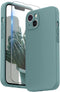 SURPHY Compatible with iPhone 13 Case, Liquid Silicone Phone Case with Screen Protector, Cactus Green 6.1 inch 2021