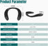 Yoidesu Neckband Portable Bluetooth Speakers, Bluetooth 5.3 Wearable Speaker with 3D Stereo Surround Sound for Cycling