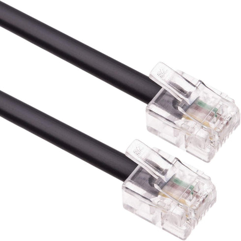 Keple RJ11 Cable ADSL, 33ft Extension Lead, High Speed Male to Male Phone Cord for Router and Modem