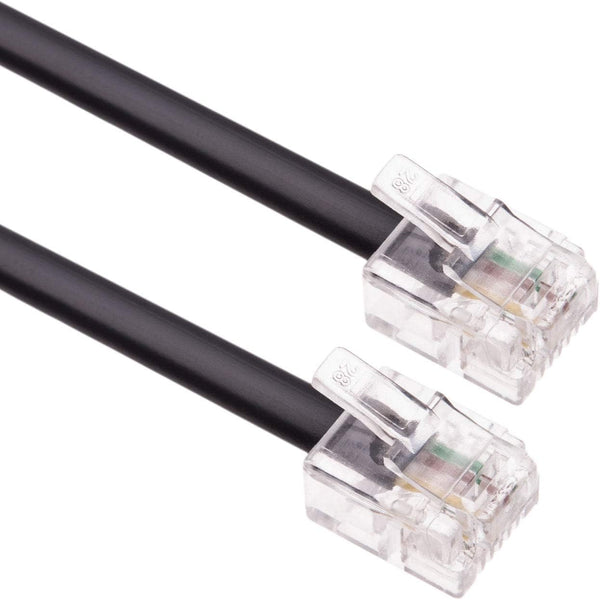 Keple RJ11 Cable ADSL, 33ft Extension Lead, High Speed Male to Male Phone Cord for Router and Modem
